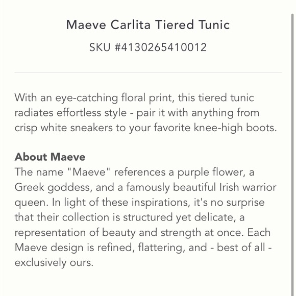 ✨ NWOT Anthropologie Carlita Tiered Tunic Sz S - Picture 7 of 8